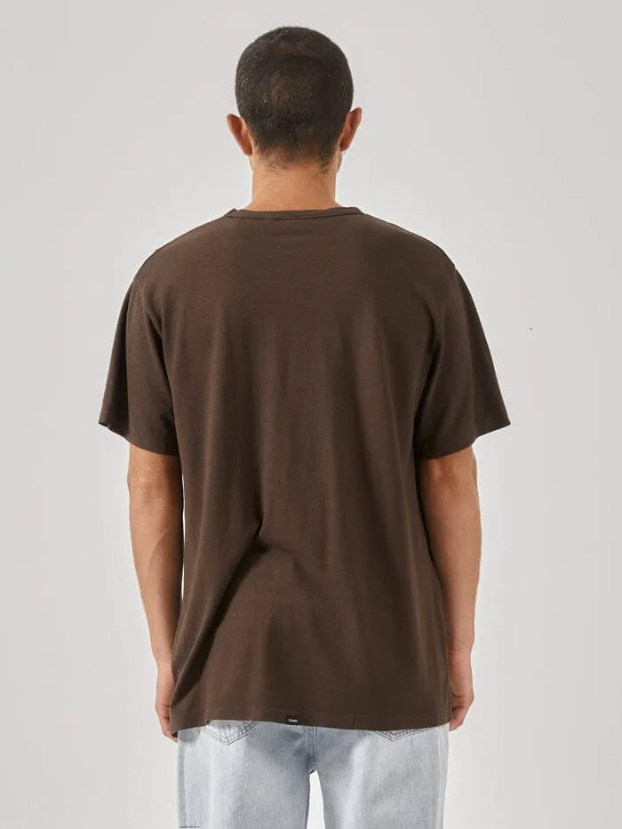 Hemp Thrills Embro Lightweight Merch Fit Tee - Postal Brown sold by Thrills product image thumbnail 2