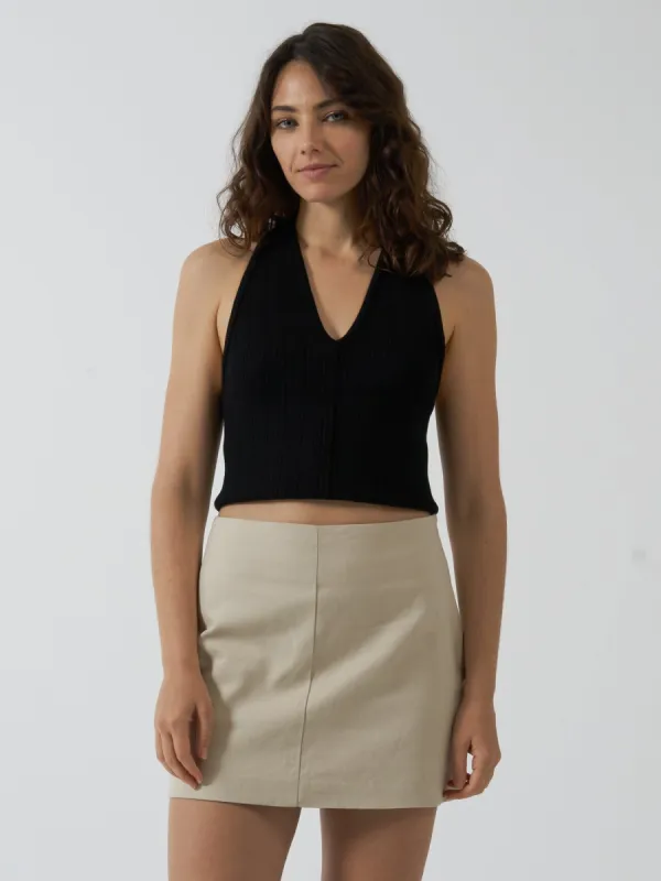 Kendal Knit Halter - Black sold by Thrills