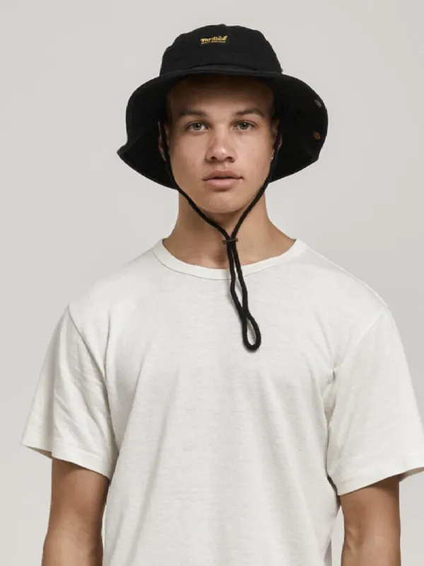Thrills Union Wide Brim Hat - Black sold by Thrills