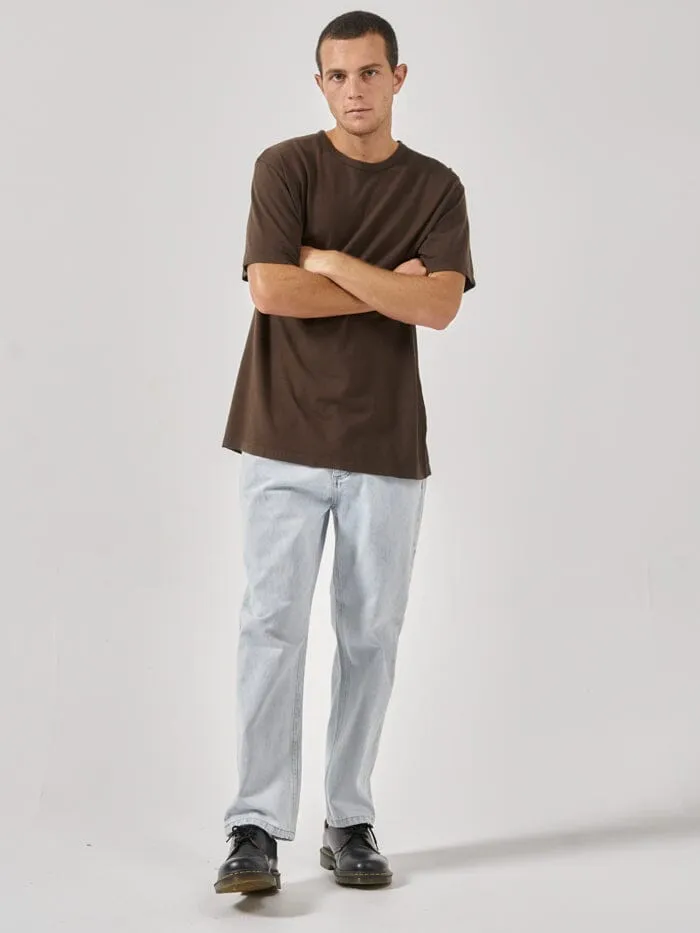 Hemp Thrills Embro Lightweight Merch Fit Tee - Postal Brown sold by Thrills product image thumbnail 5