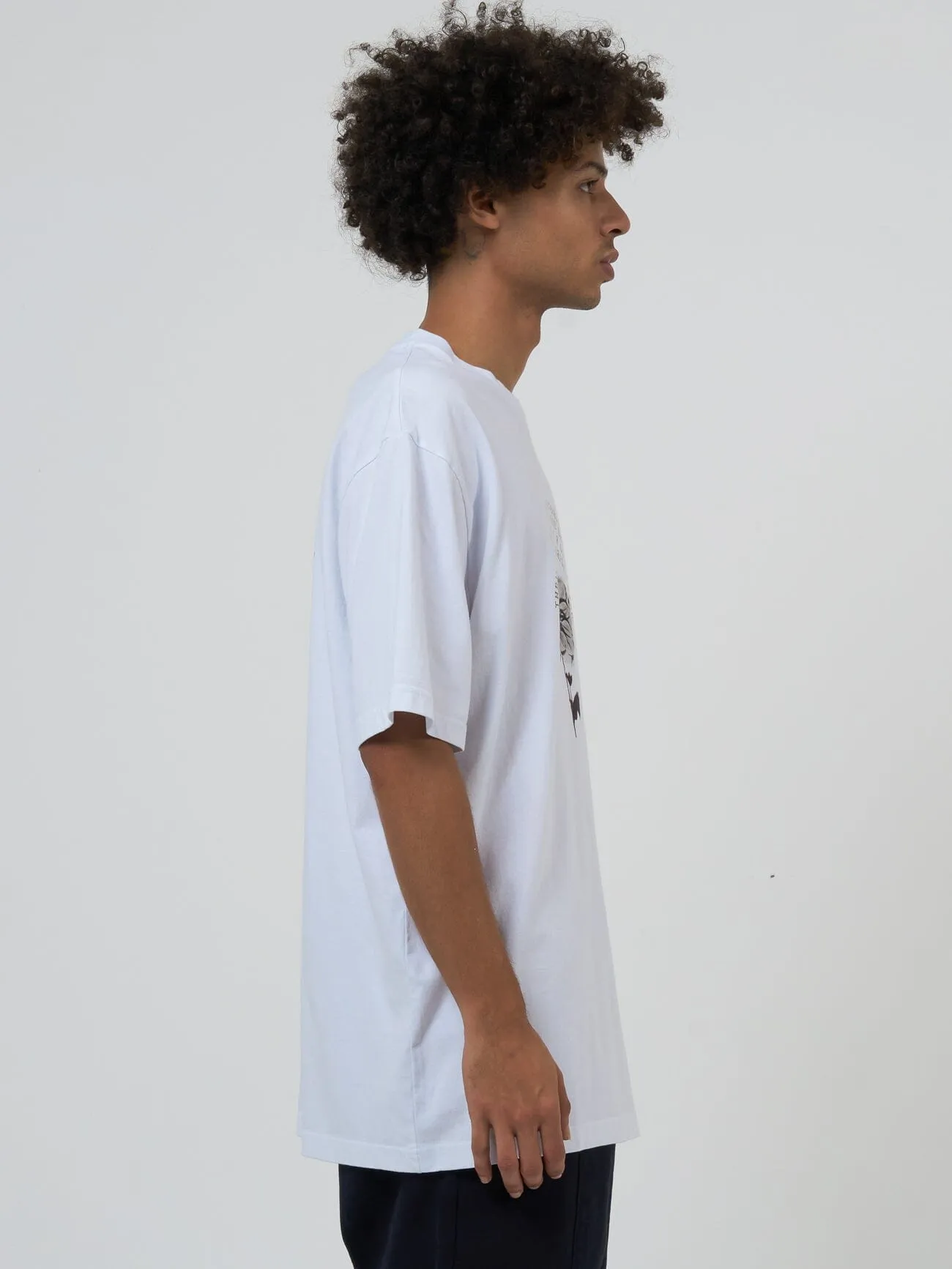 Flux Arc Oversize Fit Tee - White sold by Thrills product image thumbnail 3