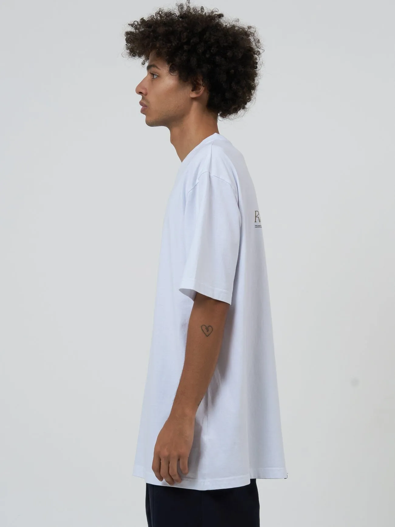 Flux Arc Oversize Fit Tee - White sold by Thrills product image thumbnail 4