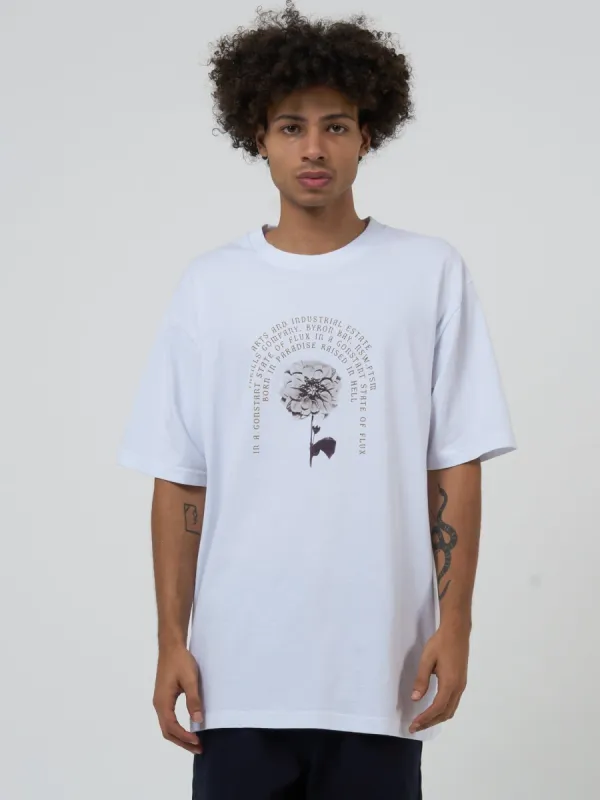 Flux Arc Oversize Fit Tee - White made by Thrills