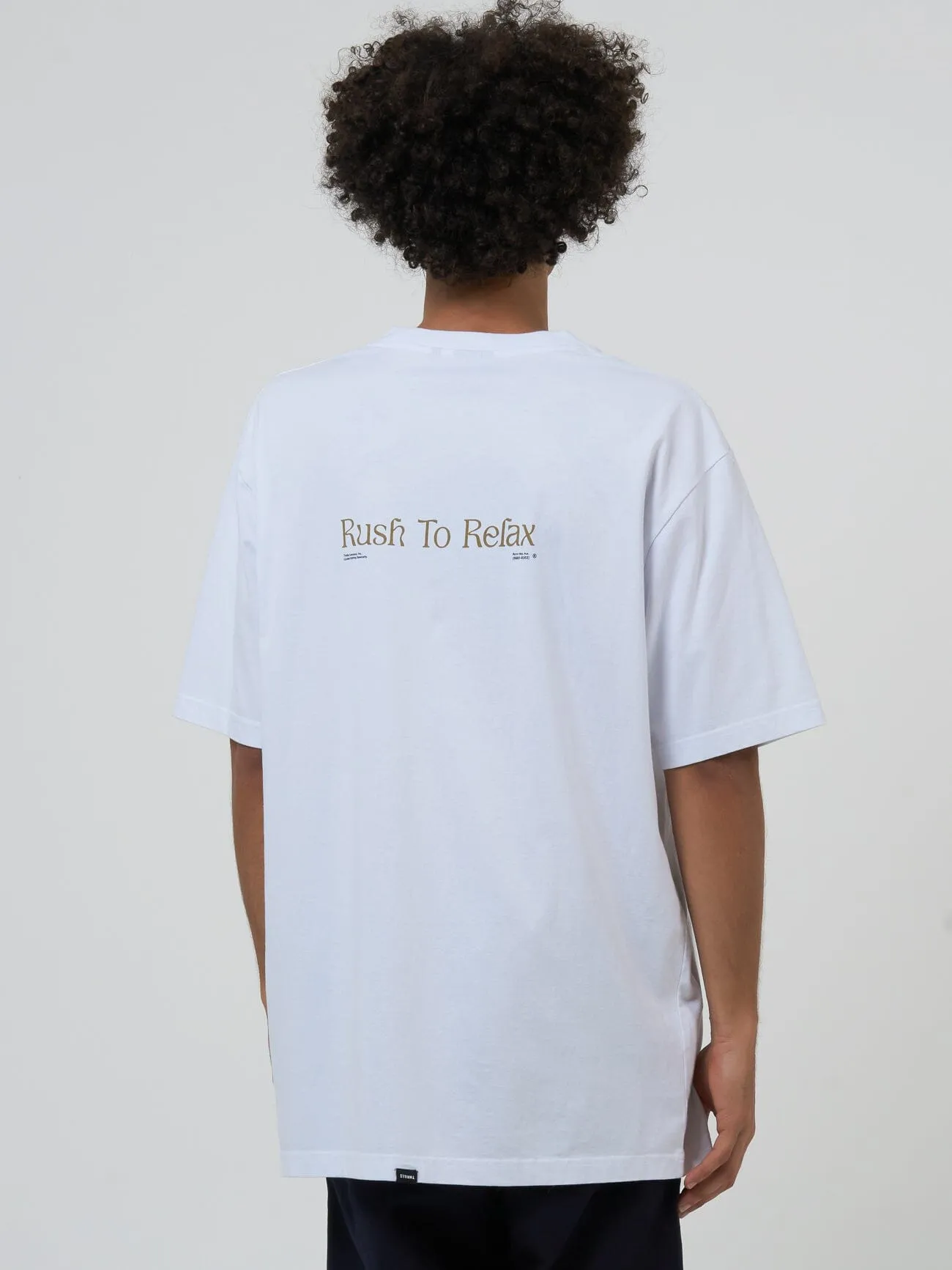 Flux Arc Oversize Fit Tee - White sold by Thrills product image thumbnail 2