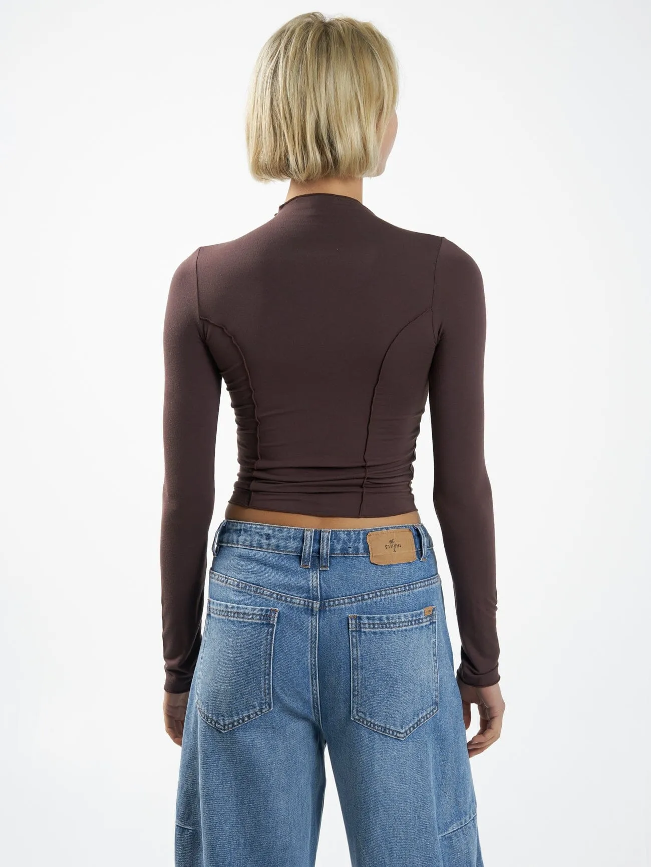 Rachel Long Sleeve Top - Chocolate Plum sold by Thrills product image thumbnail 2