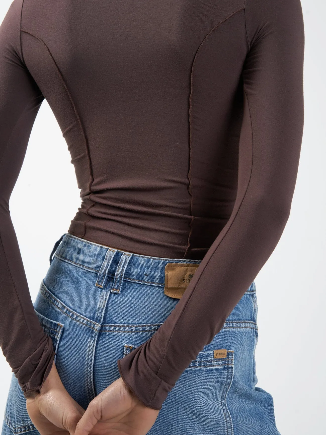 Rachel Long Sleeve Top - Chocolate Plum sold by Thrills product image thumbnail 5