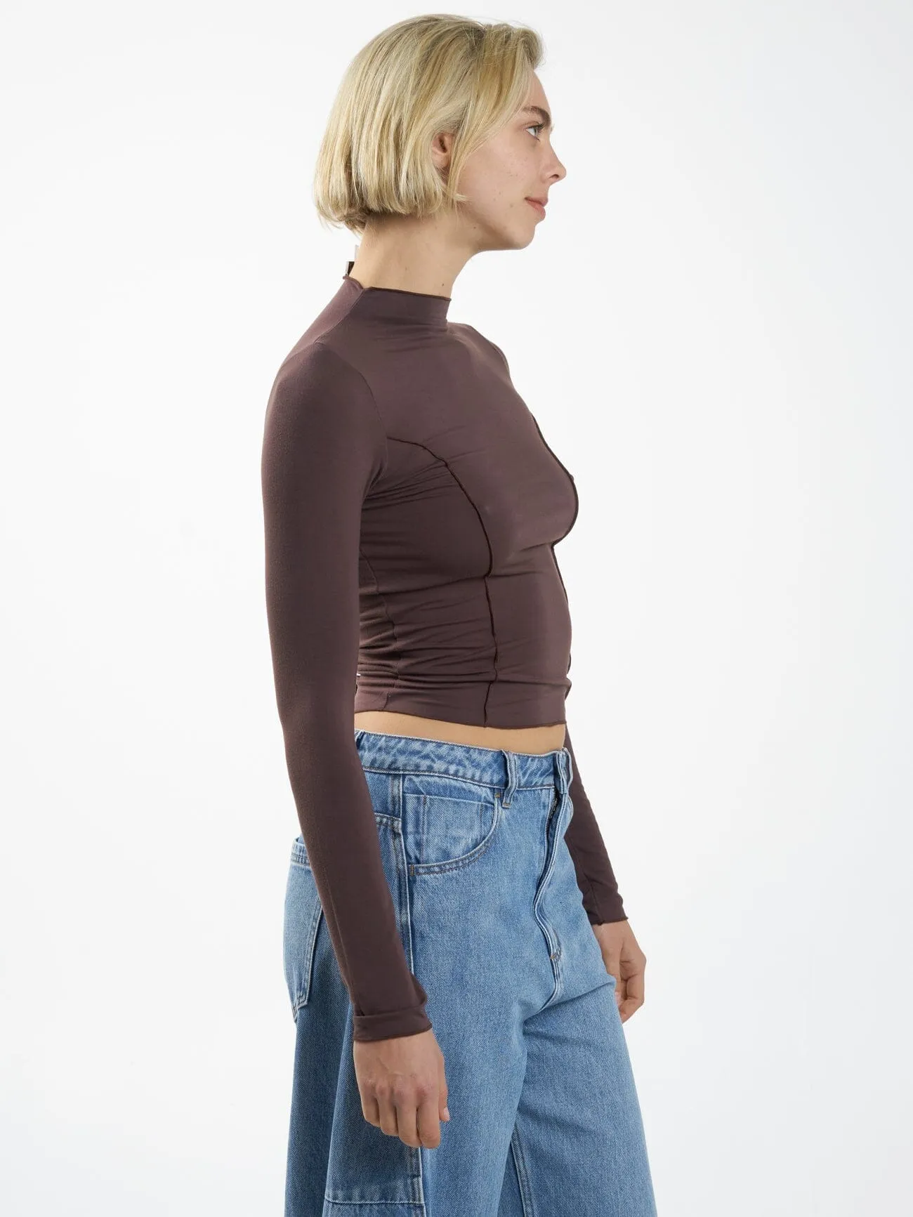 Rachel Long Sleeve Top - Chocolate Plum sold by Thrills product image thumbnail 4