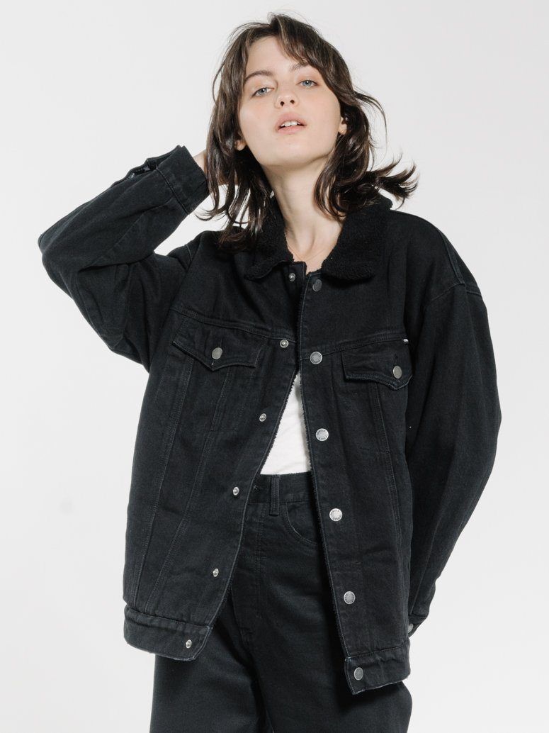 Madison Jacket - Black Rinse sold by Thrills