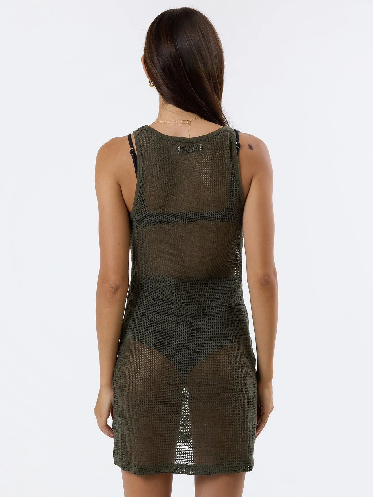 Lattice Mini Dress - Tarmac sold by Thrills product image thumbnail 2