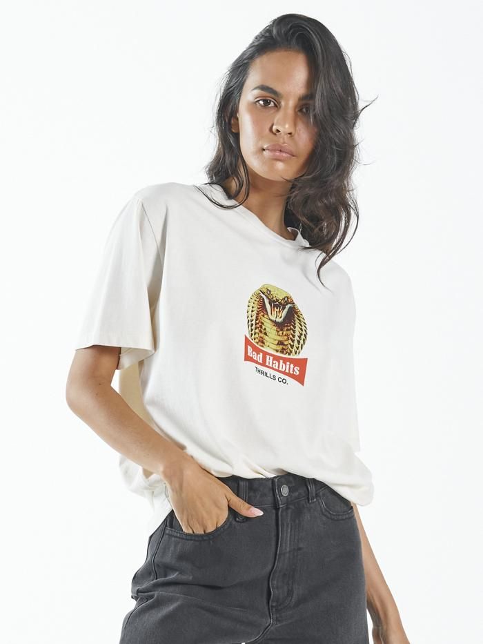 King Habits Merch Fit Tee - Heritage White sold by Thrills product image thumbnail 5