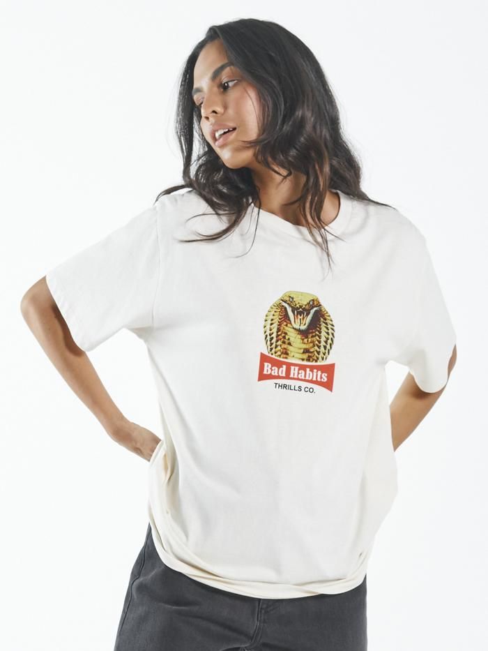King Habits Merch Fit Tee - Heritage White sold by Thrills