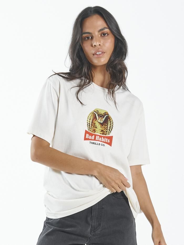 King Habits Merch Fit Tee - Heritage White sold by Thrills product image thumbnail 3