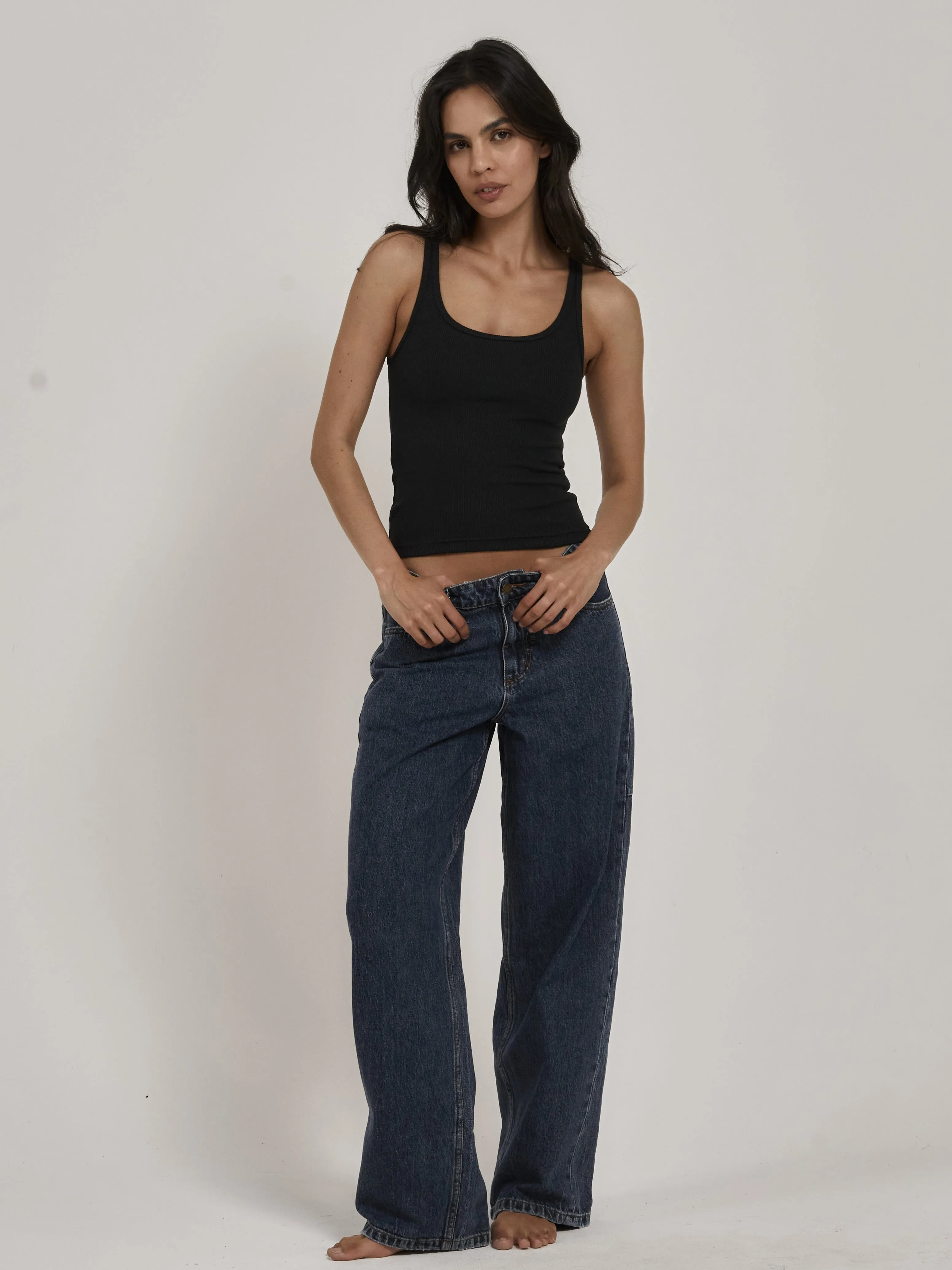 Elle Plunge Tank - Black sold by Thrills product image thumbnail 4