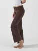 Alyssa Cord Pant - Postal Brown sold by Thrills
