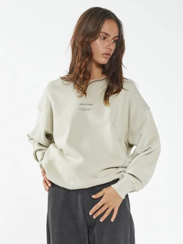 Thrills Territory Slouch Crew - Overcast sold by Thrills
