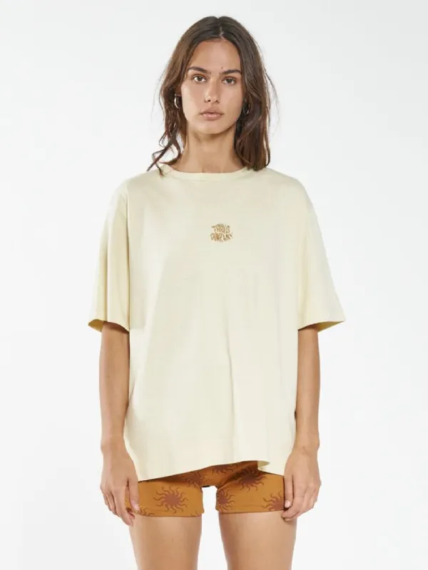Thrills Zenith Hemp Box Fit Tee - Sunlight sold by Thrills