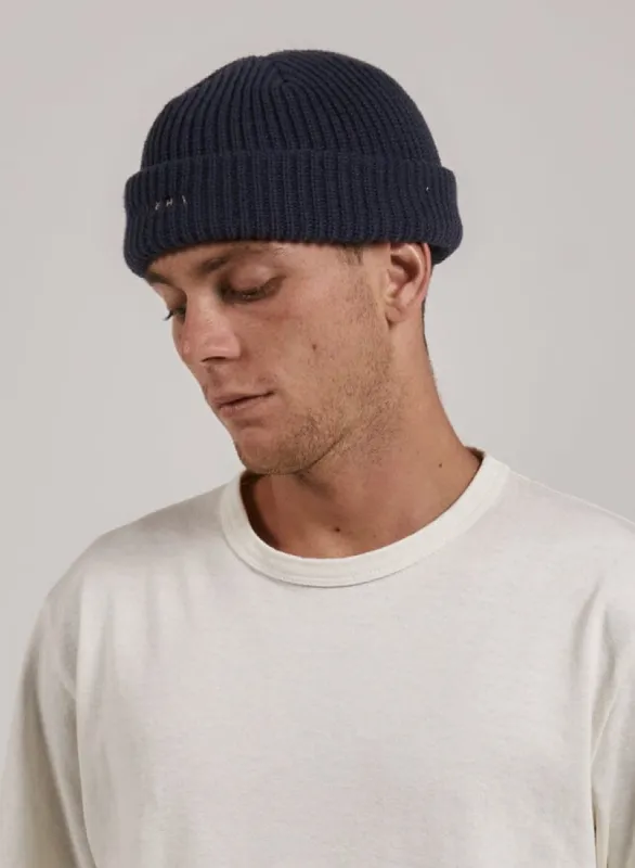 Minimal Thrills Beanie - Station Navy sold by Thrills