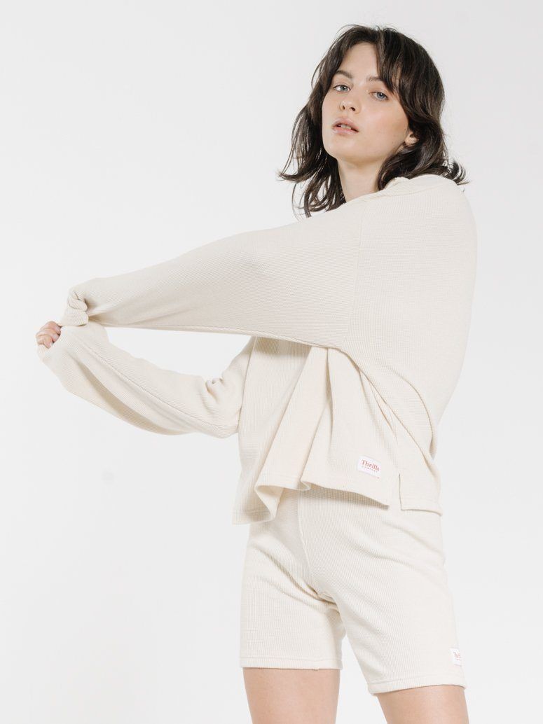 Hiatus 3/4 Zip Pullover - Unbleached sold by Thrills product image thumbnail 3