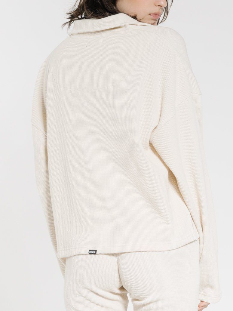 Hiatus 3/4 Zip Pullover - Unbleached sold by Thrills product image thumbnail 2