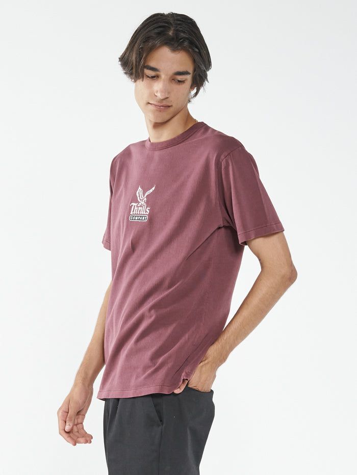 Landed Merch Fit Tee - Blood Red sold by Thrills product image thumbnail 3
