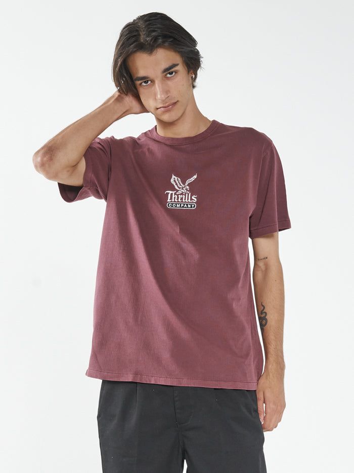 Landed Merch Fit Tee - Blood Red sold by Thrills product image thumbnail 4