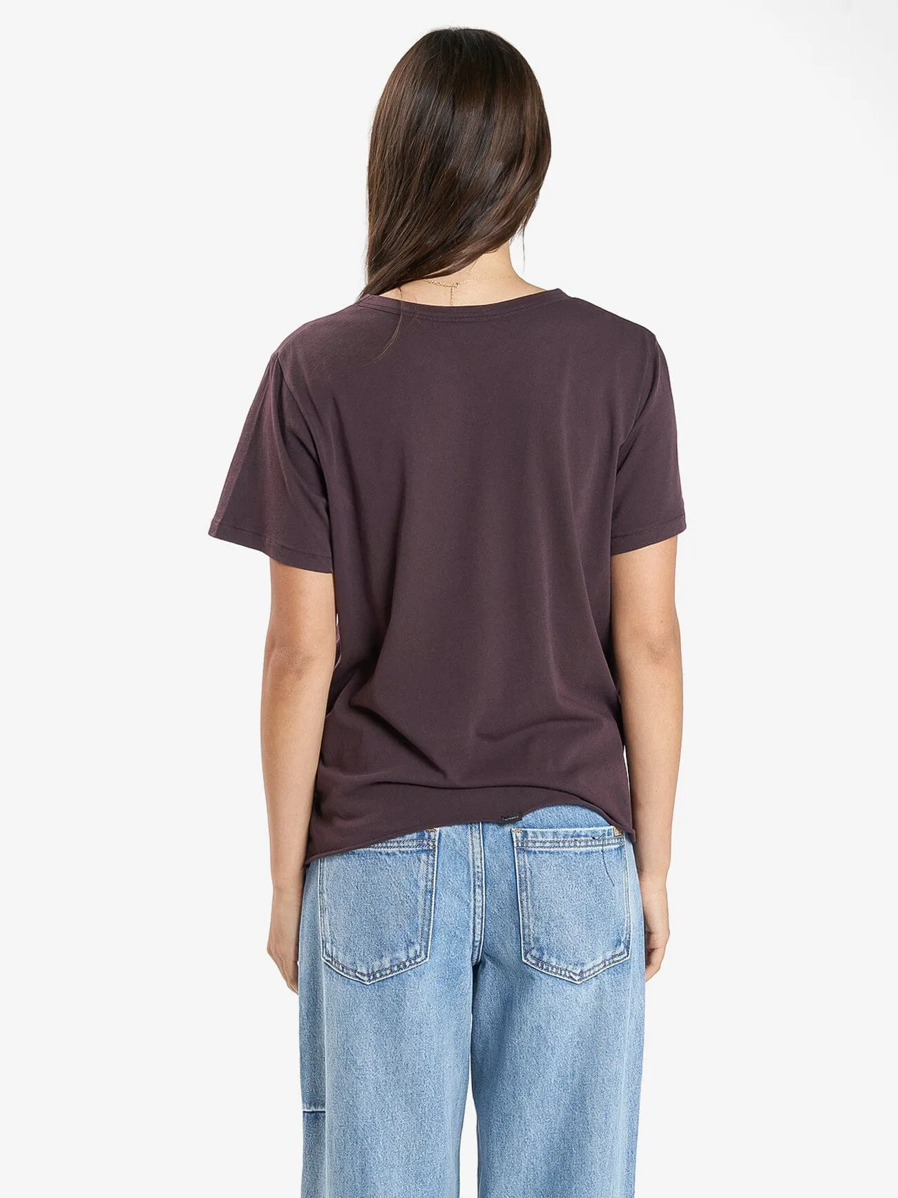 Minimal Thrills Relaxed Tee - Deep Plum sold by Thrills product image thumbnail 2