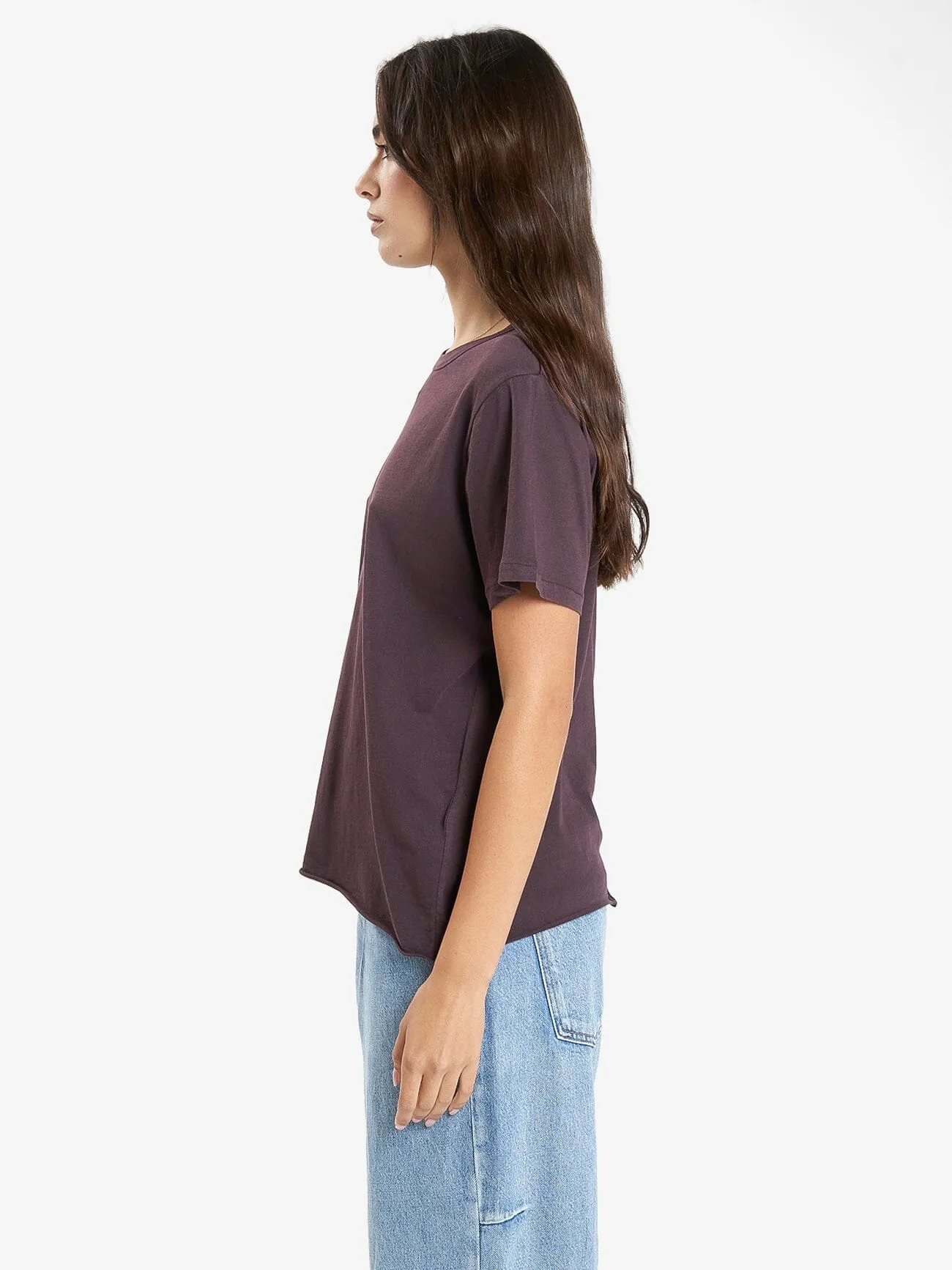 Minimal Thrills Relaxed Tee - Deep Plum sold by Thrills product image thumbnail 3