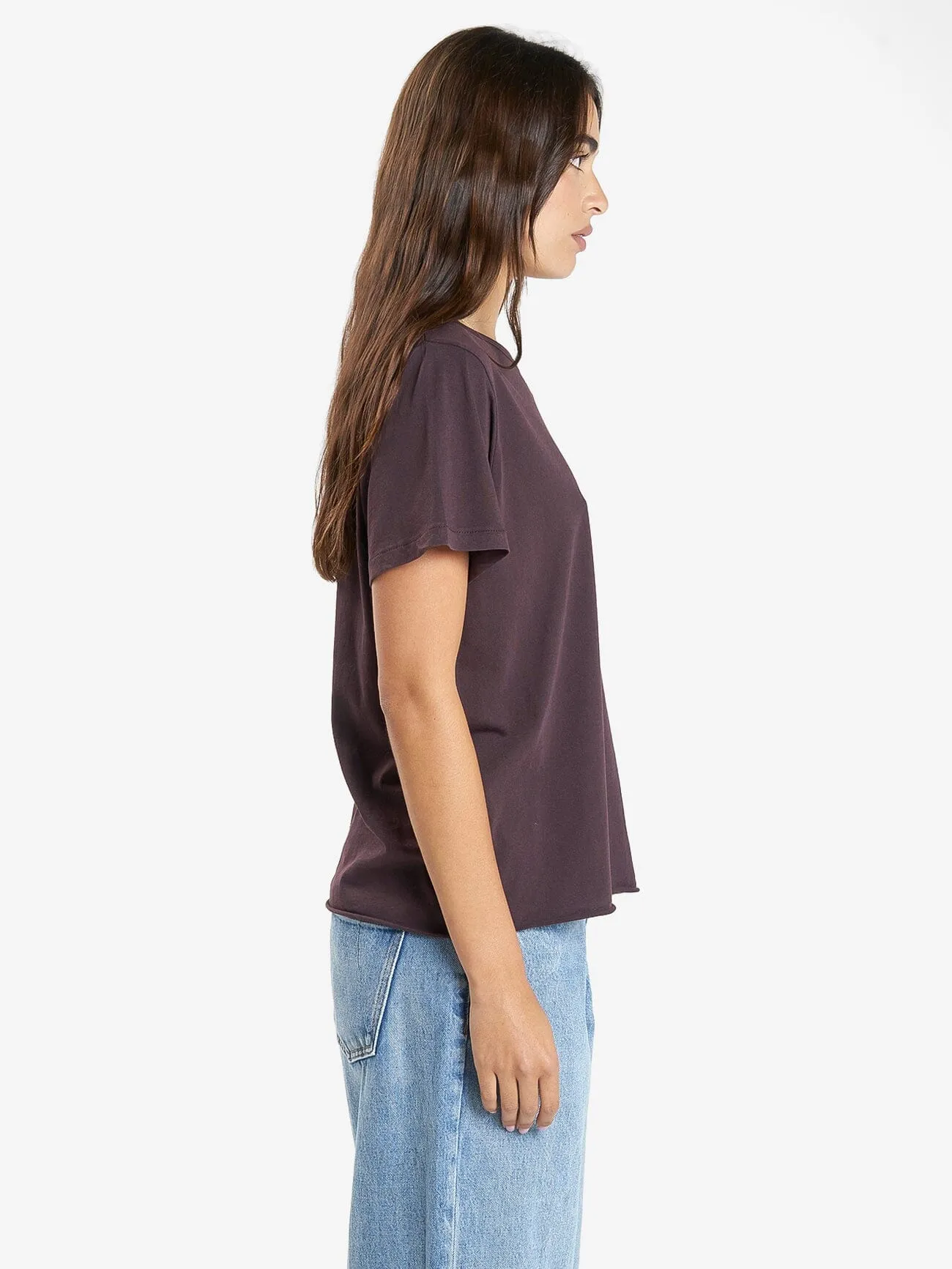 Minimal Thrills Relaxed Tee - Deep Plum sold by Thrills product image thumbnail 4