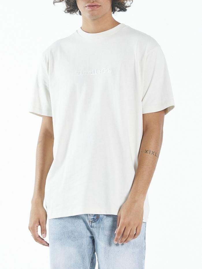 Tonal Thrills Co Embro Merch Fit Tee - Heritage White sold by Thrills