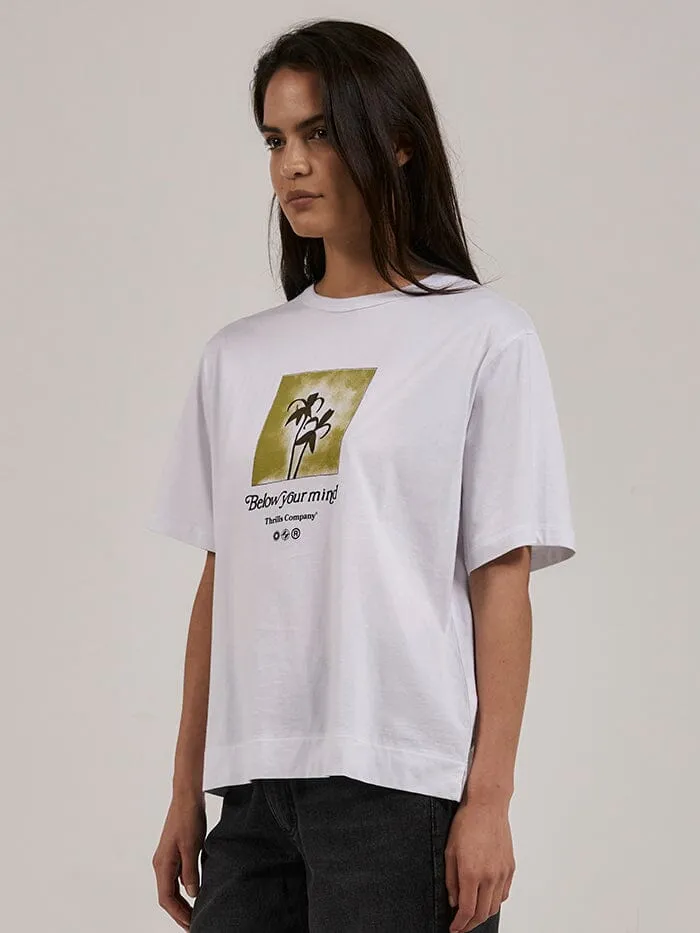 Below Your Mind Box Tee - White sold by Thrills product image thumbnail 4