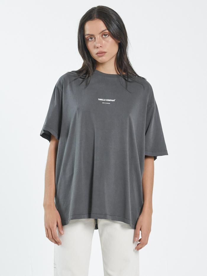 Thrills Stamp Merch Fit Tee - Merch Black sold by Thrills