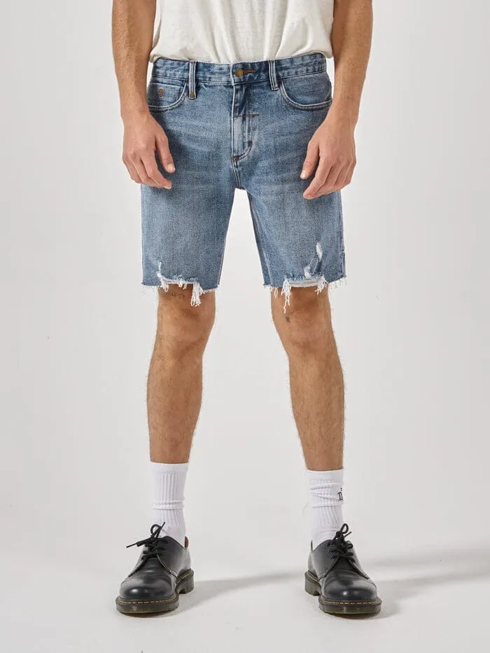 Destroyed Bones Denim Short - Weathered Blue sold by Thrills product image thumbnail 5