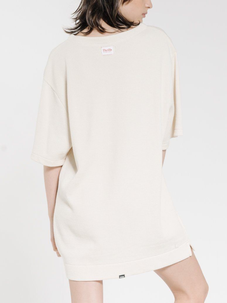 Hiatus Tee Dress - Unbleached sold by Thrills product image thumbnail 2