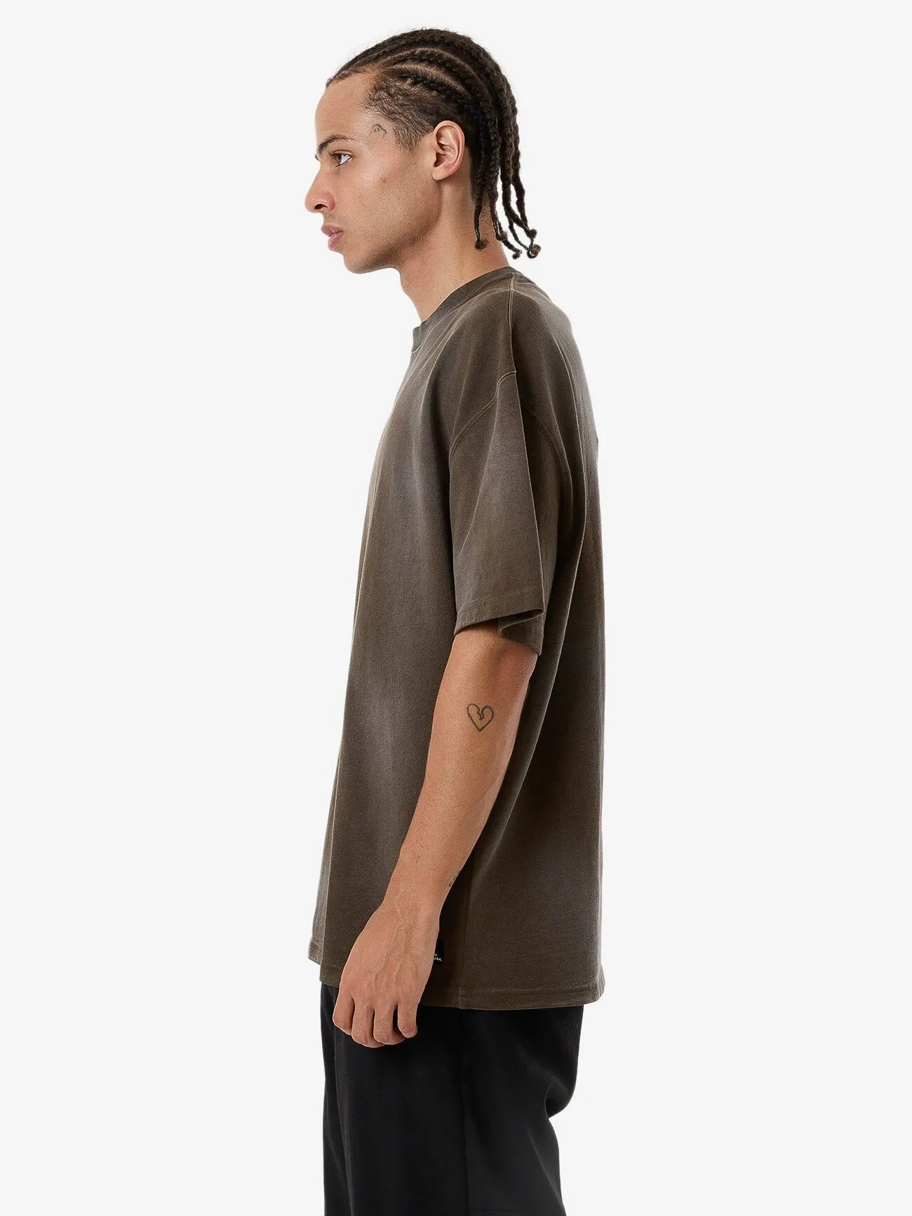 Cortex Worn Box Fit Oversize Tee - Faded Tarmac sold by Thrills product image thumbnail 3