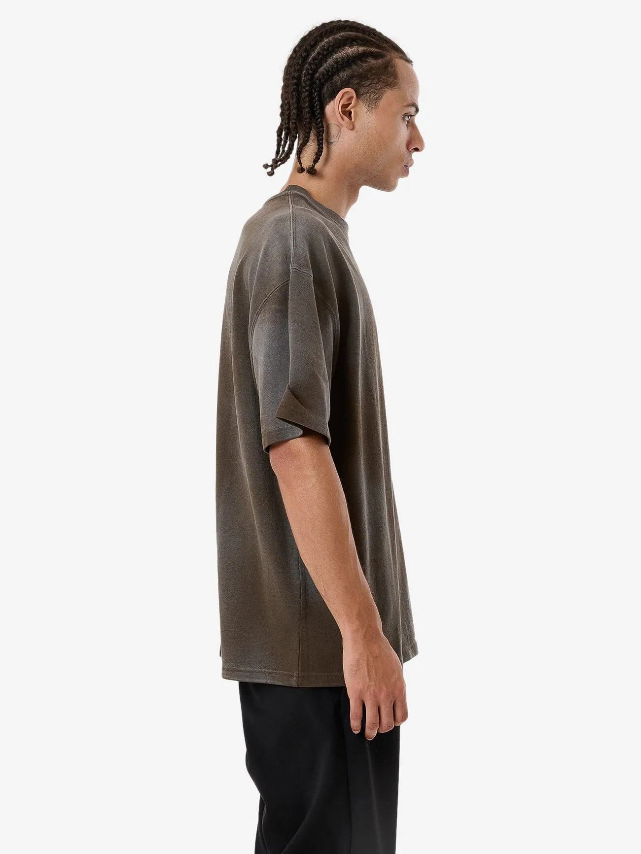 Cortex Worn Box Fit Oversize Tee - Faded Tarmac sold by Thrills product image thumbnail 4