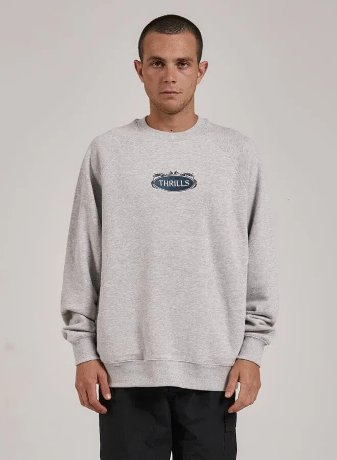 Coat Of Thrills Oversize Raglan Crew - Snow Marle sold by Thrills product image thumbnail 5