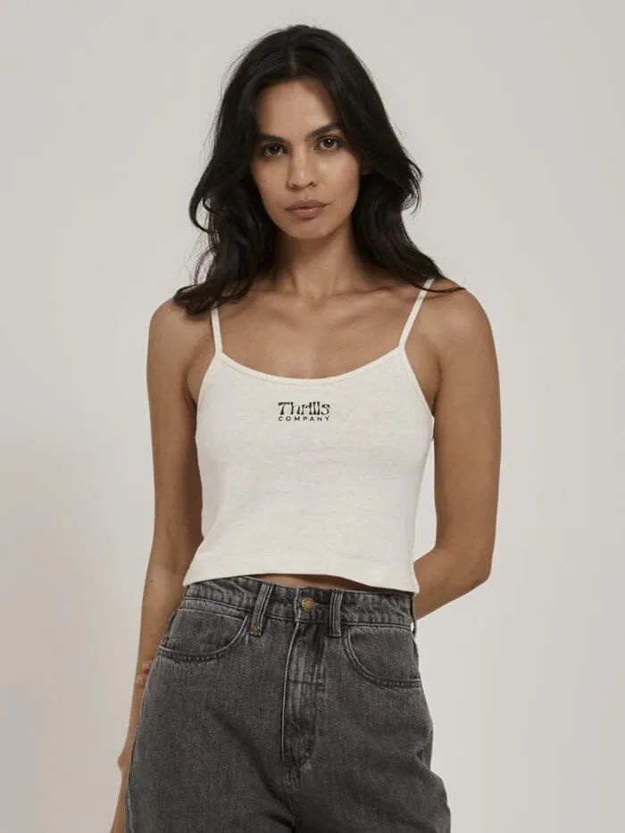 Thrills Pinch Hemp Bound Crop Tank - Tofu sold by Thrills