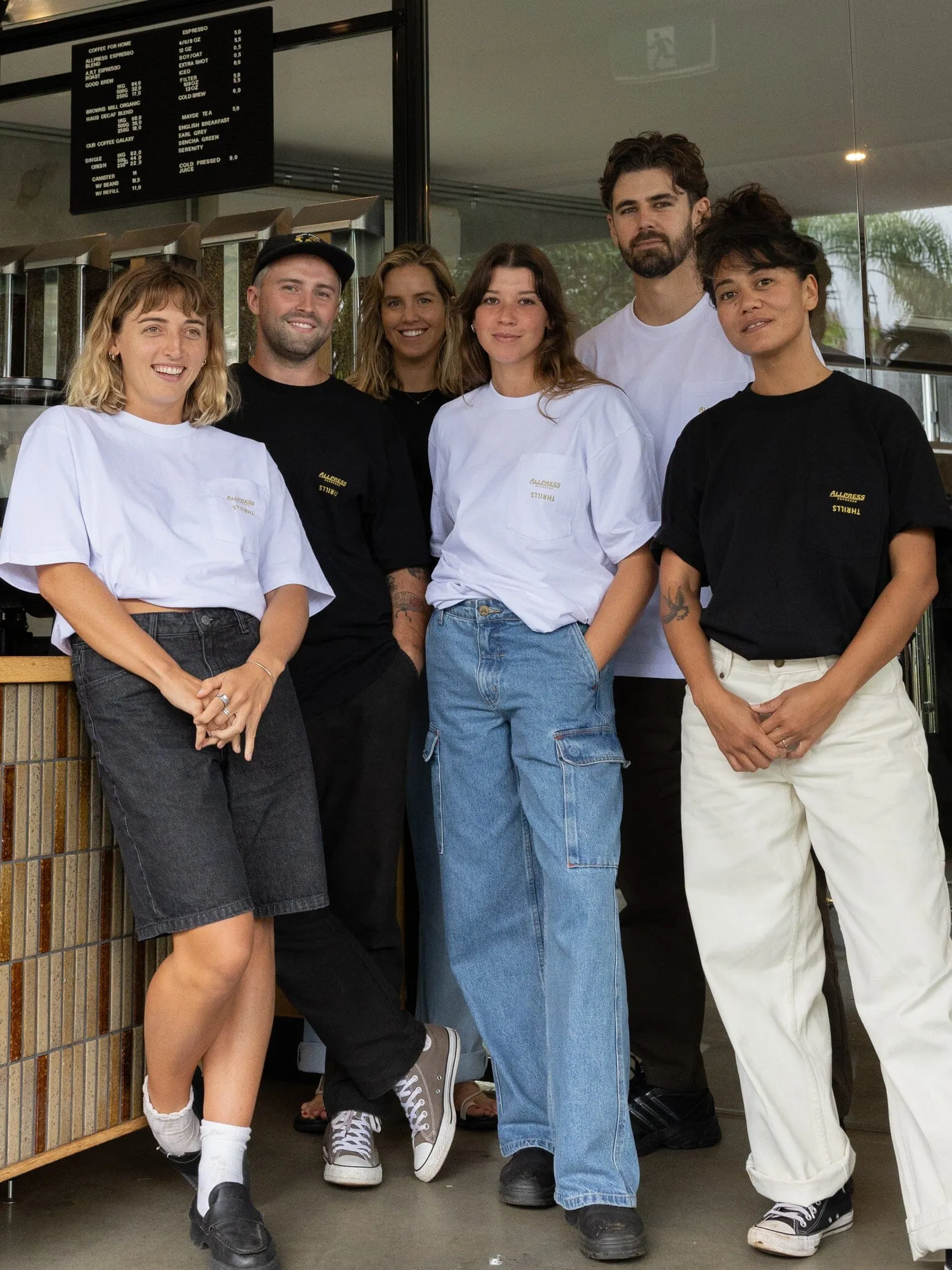 Allpress X Thrills Great Minds Drink Alike Oversize Pocket Tee - White sold by Thrills product image thumbnail 3