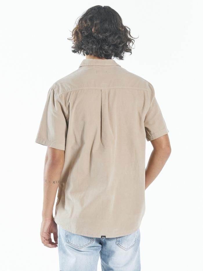 Stranded Cord Short Sleeve Shirt - Aged Tan sold by Thrills product image thumbnail 2