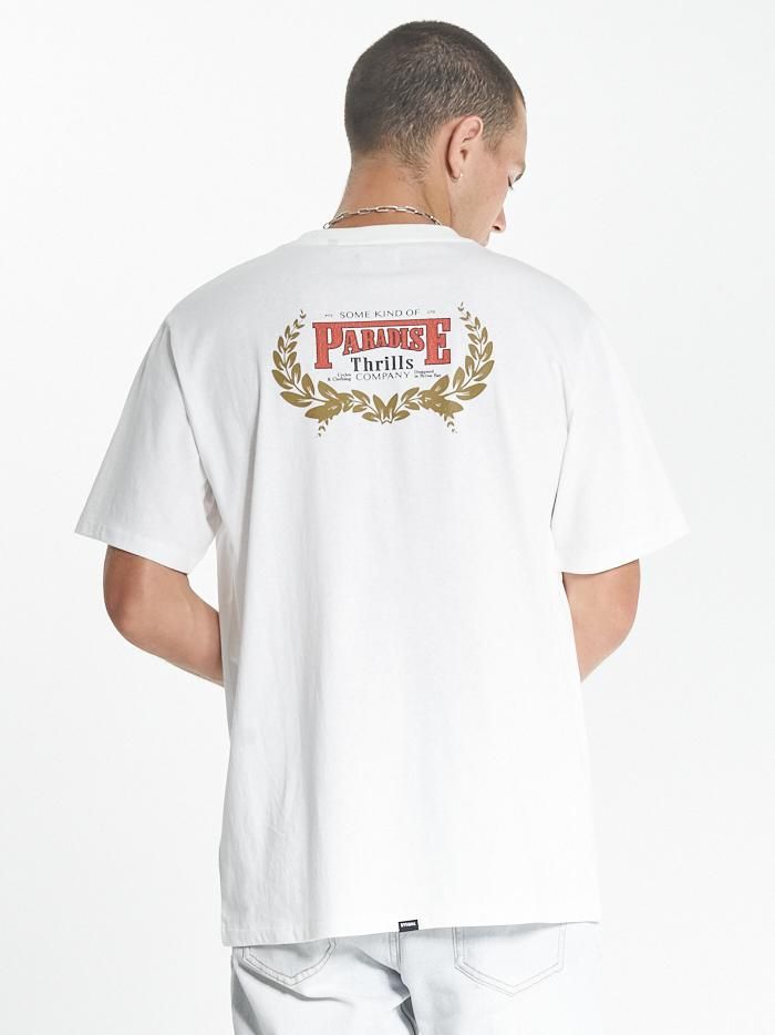 Speed Wreath Merch Fit Tee - Dirty White sold by Thrills