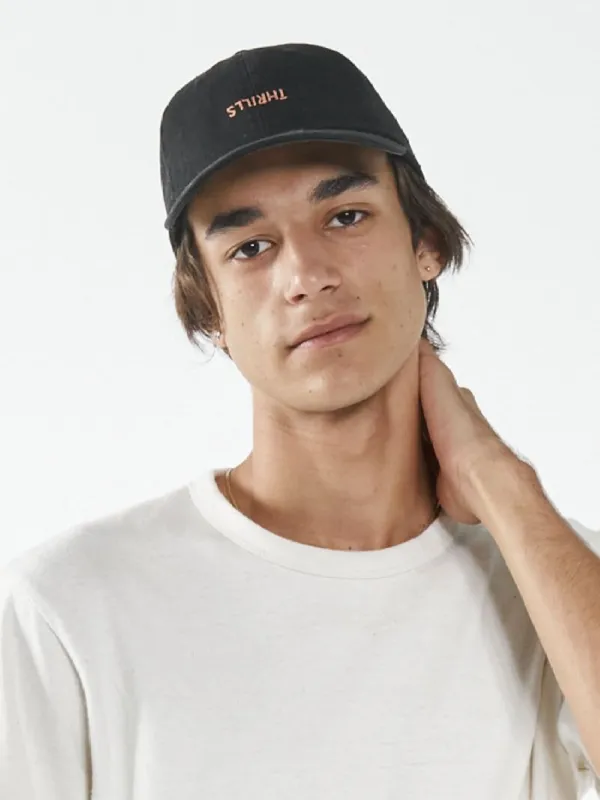 Minimal Thrills 6 Panel Cap - Merch Black/Cork sold by Thrills