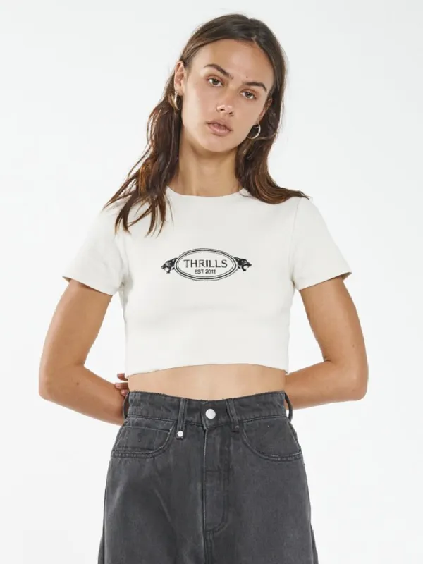 From The Beginning Baby Crop Tee - Heritage White sold by Thrills