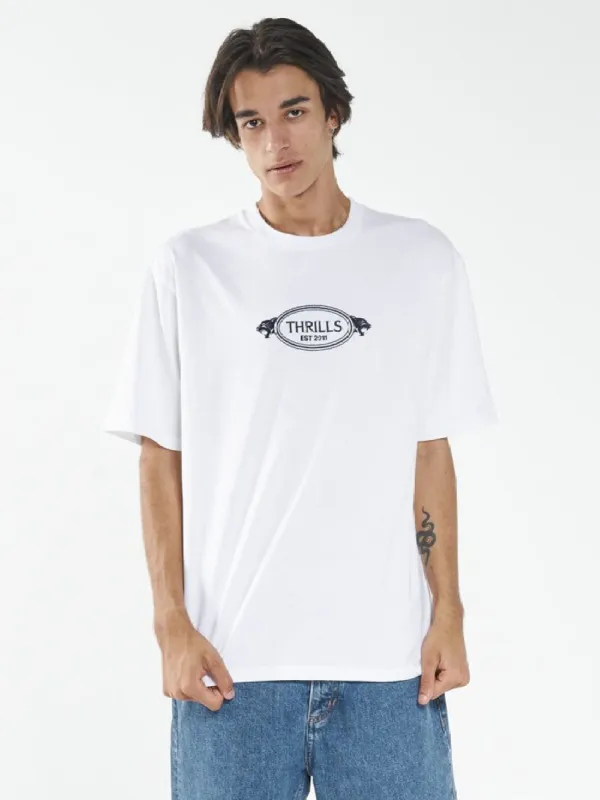 From The Beginning Oversize Fit Tee - White sold by Thrills