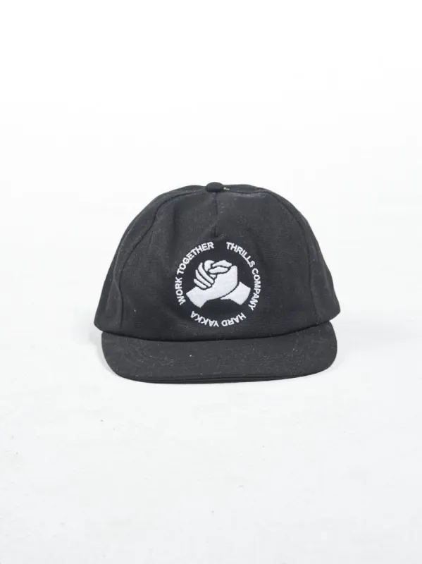 Hard Yakka x Thrills Work Together 5 Panel Cap - Black sold by Thrills
