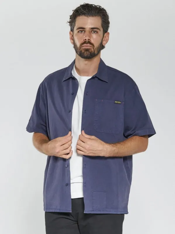 Hard Yakka x Thrills Short Sleeve Work Shirt - Yakka Blue sold by Thrills