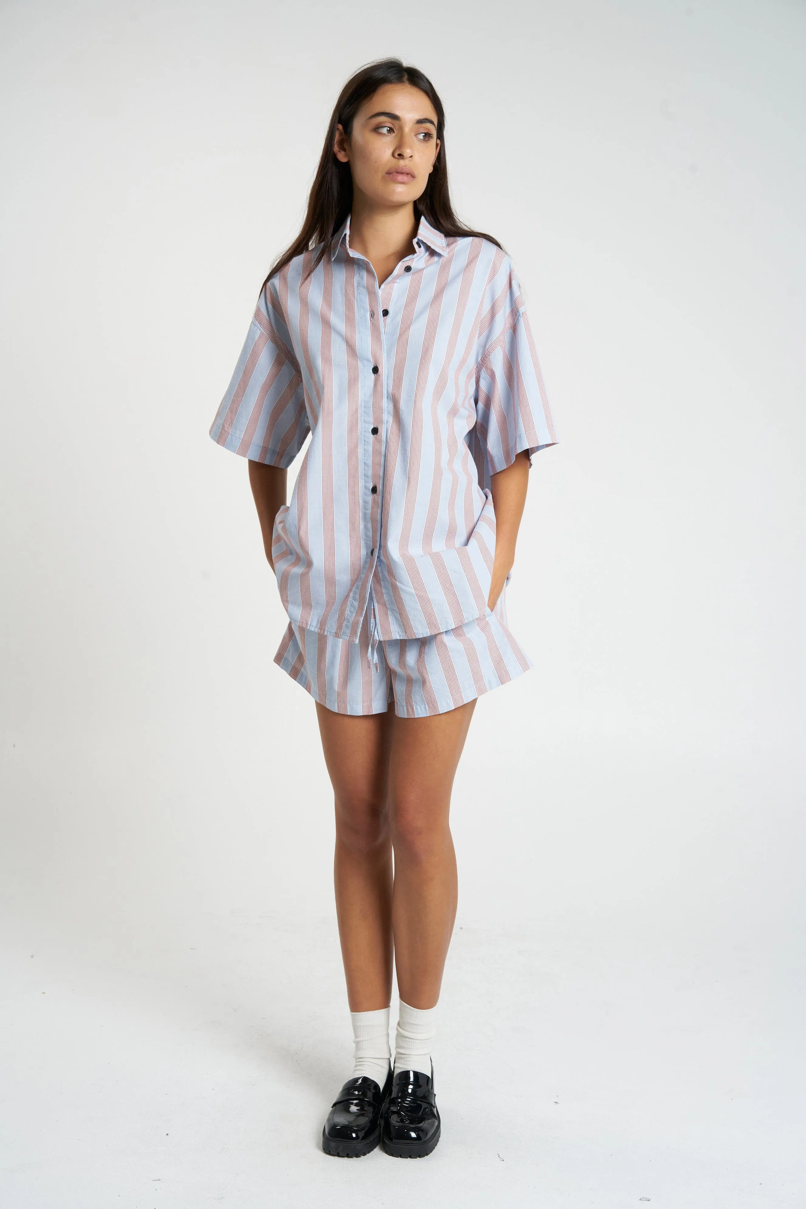 Womens Porter Short Sleeve Shirt - Sky Blue sold by Thrills product image thumbnail 5