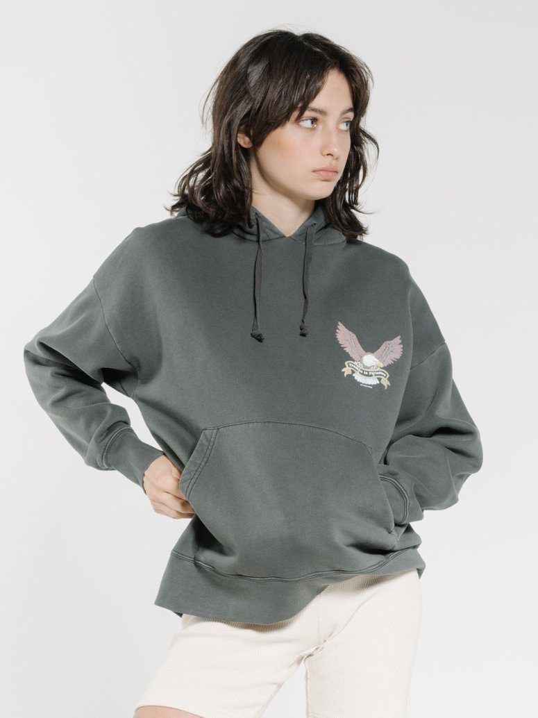 Troubled Paradise Slouch Hood - Merch Black sold by Thrills