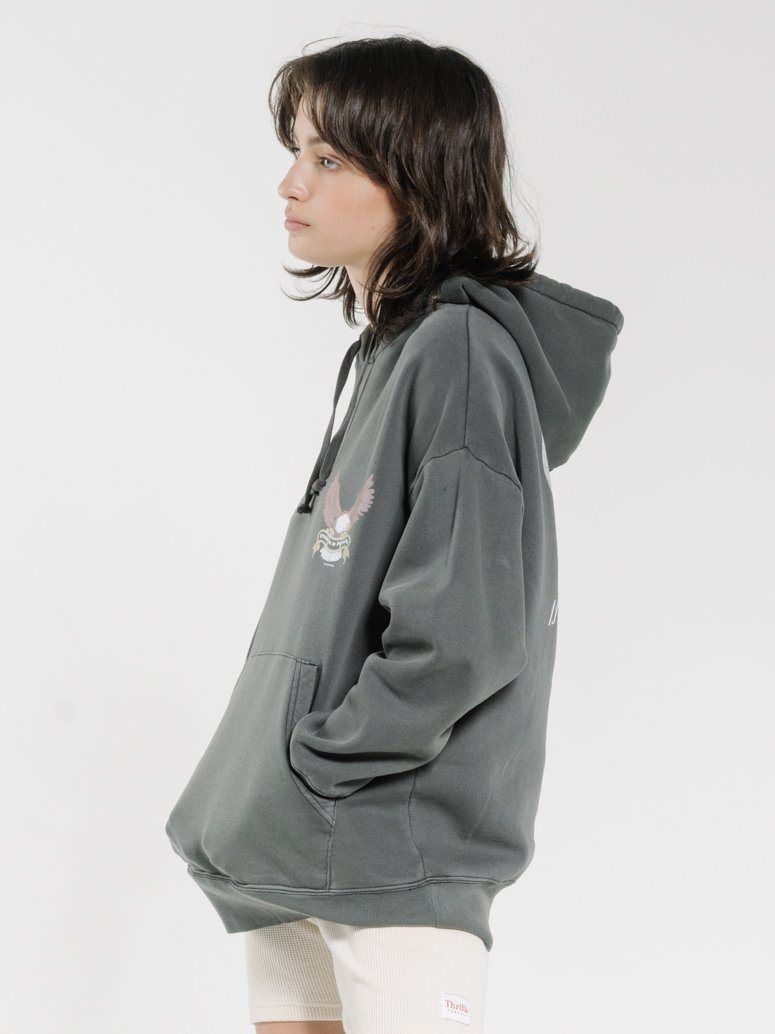 Troubled Paradise Slouch Hood - Merch Black sold by Thrills product image thumbnail 3