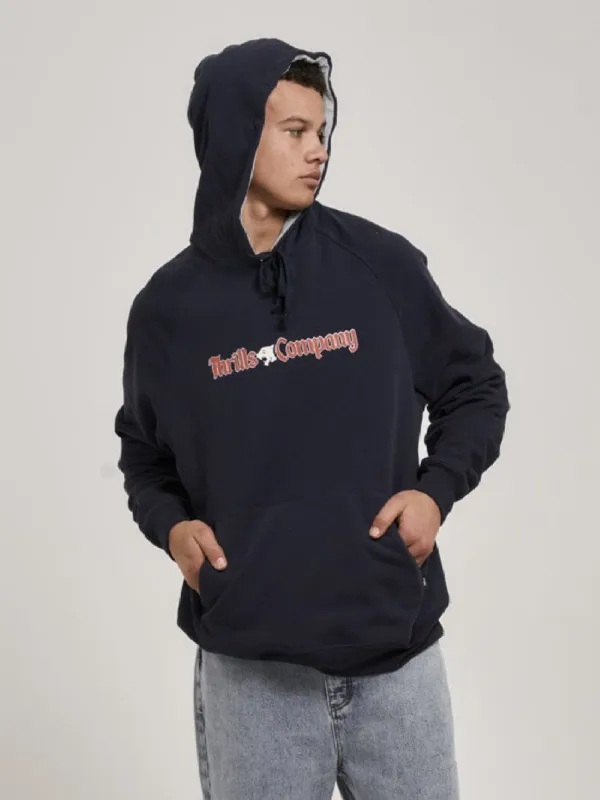 Ewing Raglan Pull On Hood - Peacoat sold by Thrills