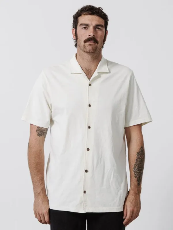 Super Natural Bowling Shirt - Heritage White sold by Thrills